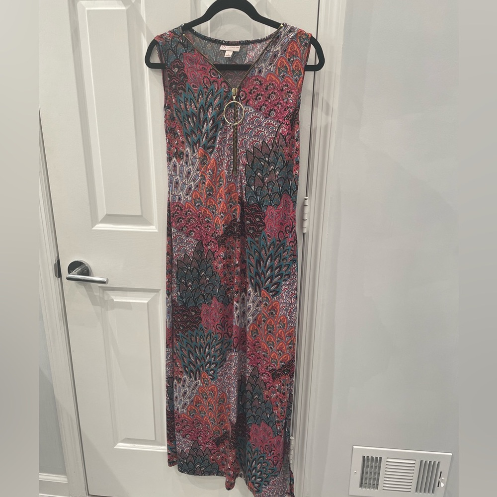 cb established 1962 colorful maxi dress, women’s size large Boho Festival Floral